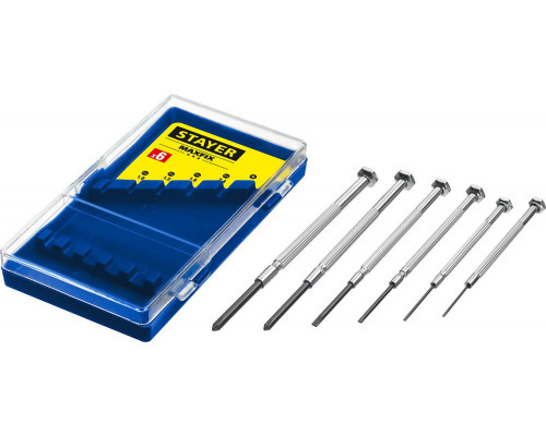Отвертки часовые 6 предм. STAYER 2560-H6_z02