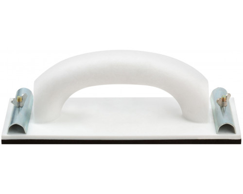 Терка д/наждачной бум.пластиковая с мет.прижимом 230х80 мм (39731)