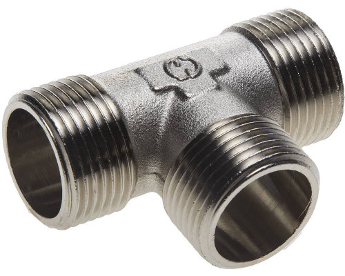 GENERAL FITTINGS наружная резьба 1?, никель, тройник (51051-1)