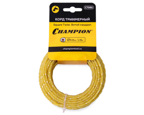 Корд трим.CHAMPION Square Twist 3.0мм *15м (витой квадрат) в мотке (C7080)