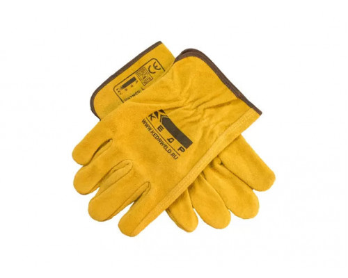 Перчатки спилковые КЕДР Драйвер