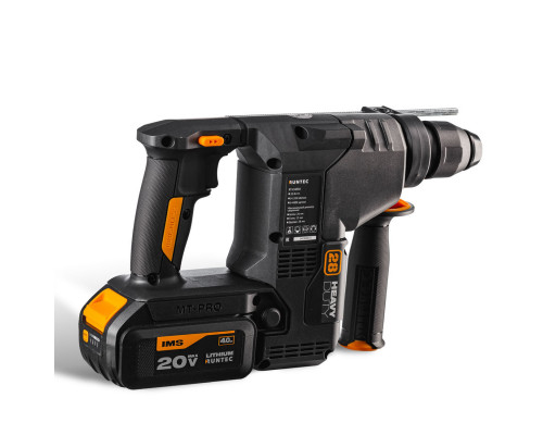 Перфоратор аккумуляторный PRO 2.9Дж, 20В, 2*4Ач, 850Вт RUNTEC RT-EH850