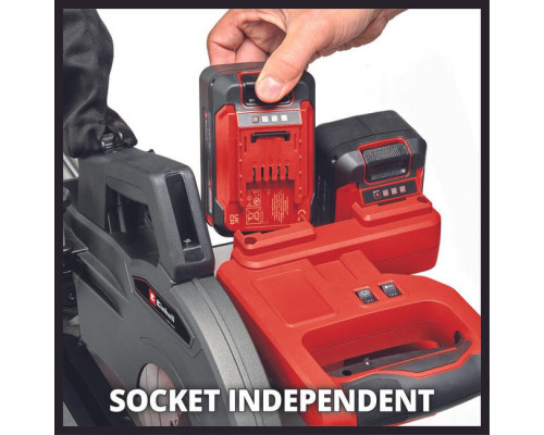 Пила торцовочная акк.Einhell PXC TE-SM 36/10 L Li 2x18В,254х30мм,пропил 340х85мм,лазер,без АКК и ЗУ (4300885)