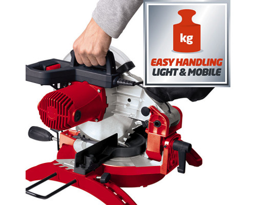 Пила торцовочная Einhell TC-MS 2513 L, 1600Вт,250х30мм,пропил 130х75мм (4300850)