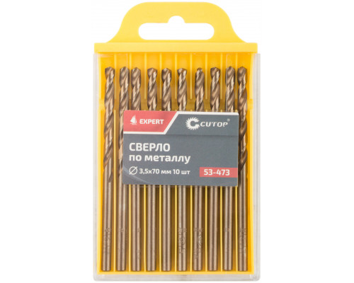 Сверло по металлу Cutop EXPERT, 3,5х70 мм (10 шт) (53-473)