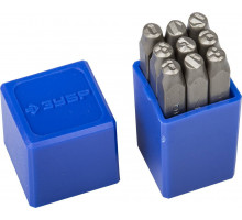 Клейма штамповочные цифровые 5 мм арабские Профессионал ЗУБР 21501-05