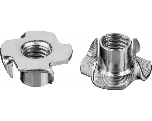 Врезная гайка M8 x 11 мм, цинк, 5 кг ЗУБР DIN 1624 303780-08