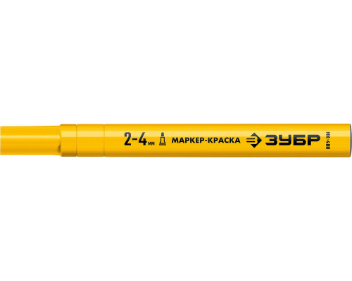 Маркер-краска МК-400 желтый, 2-4 мм ЗУБР 06325-5