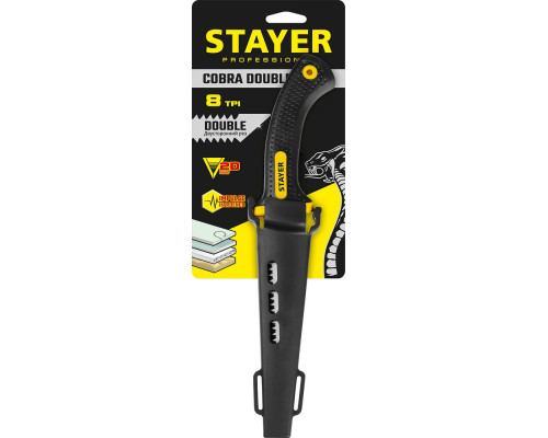 Ножовка мини выкружная по гипсокартону 150 мм Professional STAYER 2-15170_z01