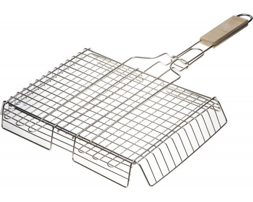 Объемная решетка-гриль Barbecue, 340 х 260 мм, нержавеющая сталь GRINDA 424732