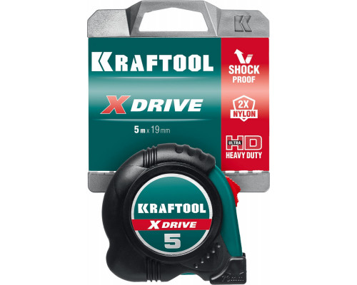 Рулетка 5 м х 19 мм X-Drive KRAFTOOL 34122-05-19
