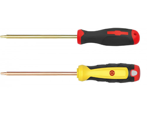 Отвертка Torx Т55*350 мм (общ.477мм) искробезопасный сплав AlCu 264A-1018, HORTZ