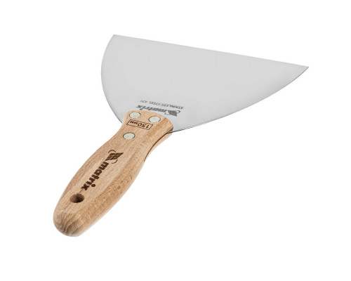 Шпательная лопатка из нержавеющей стали, 150 мм, буковая рукоятка, EFP Matrix (85619)