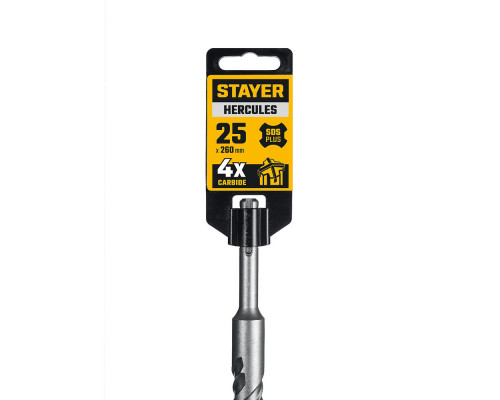 Бур SDS-plus HERCULES-4Х STAYER 25x260 мм 29290-260-25  