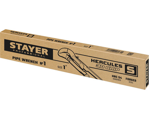 Ключ трубный с изогнутыми губками Professional Hercules-S STAYER №1, 1