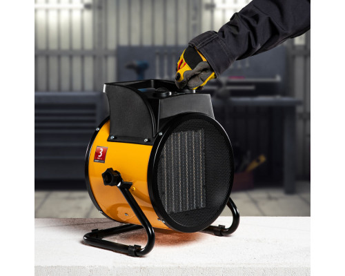 Тепловая пушка, керамический нагреватель (тепловентилятор) DHC 5-400, 230 В, 0.04/3/5 кВт Denzel (96428)