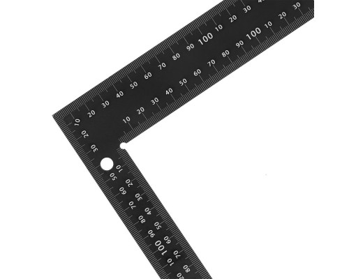 Угольник, 200 х 300 мм, алюминиевый, лазерная гравировка Denzel (32392)
