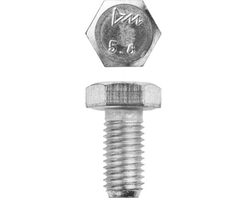 Болт M12 x 25 мм, кл. пр. 5.8, цинк, 5 кг, ГОСТ 7798-70 ЗУБР 303080-12-025
