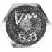 Болт M12 x 60 мм, кл. пр. 5.8, цинк, 5 кг, ГОСТ 7798-70 ЗУБР 303080-12-060
