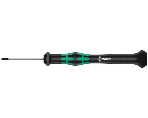 Отвёртка крестовая прецизионная PH 000 x 40 мм Kraftform Micro серия 2050 PH Wera WE-345290