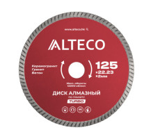 Диски алмазные по граниту турбо 125*22,23 ALTECO, шт