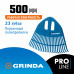 Грабли веерные пластиковые PROLine 500 х 50 х 420 мм 23 зубца без черенка GRINDA PP-23 421813
