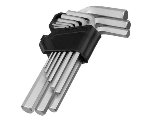 Набор ключей имбусовых, HEX, 2-12 мм, CrV, 9 шт. Сибртех