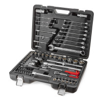 Набор ручных инструментов TECHNIC 82 предмета 1/2, 1/4 RUNTEC RT-HT82T