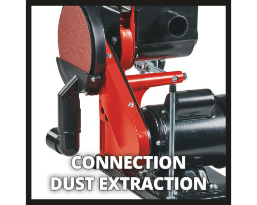 Станок шлифовальный Einhell TC-US 380, 380Вт, круг 150мм(шкурка), лента 100х914мм,стол,угл.упор (4419257)