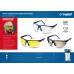 Очки защитные открытого типа прозрачные облегчённые стекло устойчивое к царапинам и запотеванию ЗУБР БАРЬЕР Профессионал 110487
