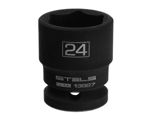Головка ударная шестигранная, 24 мм, 1/2, CrMo Stels
