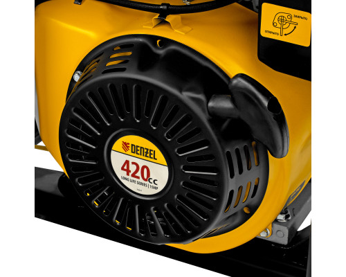Генератор бензиновый GE 6900, 5.5 кВт, 220 В/50 Гц, 25 л, ручной старт Denzel (94637)