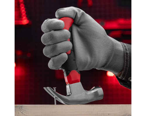 Молоток-гвоздодер мини, боек с магнитом, фибергласовая двухкомпонентная рукоятка, 250 г Matrix