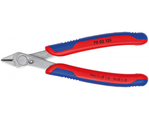 Бокорезы прецизионные Super Knips 125 мм, нерж., 2-комп ручки Electronic KN-7803125