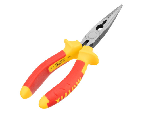 Длинногубцы прямые Insulated, 160 мм, двухкомпонентные рукоятки Matrix Professional (17101)