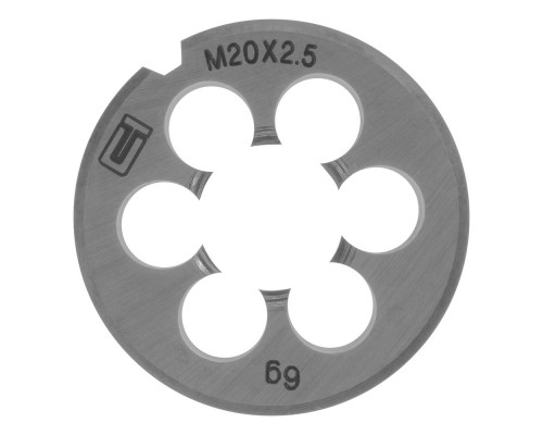 Плашка М20 х 2.5 мм Сибртех