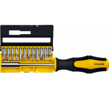 Отвертка-битодержатель с насадками 13 предм. Hercules-B13 STAYER 25813
