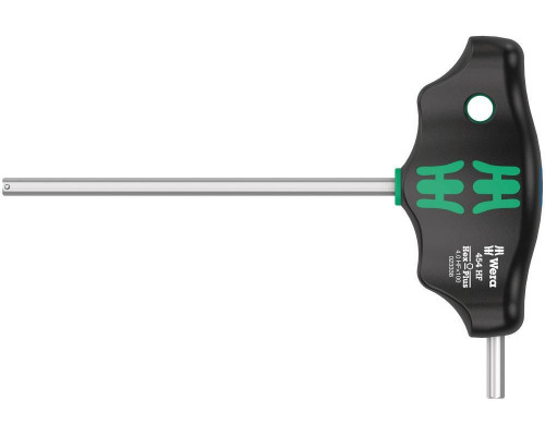 454 Hex-Plus HF Отвёртка с внешним шестигранником с Т-образной рукояткой с фиксацией, 4 x 100 мм, с дополнительным коротким рабочим концом (WE-023338)