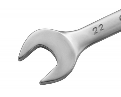 Ключ комбинированный, 22 мм, CrV, матовый хром Matrix