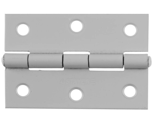 Петля карточная 75 x 50 х 1.6 мм, цвет белая STAYER 37611-75-2