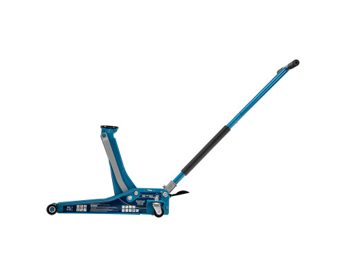 Домкрат гидравлический подкатной 3 т, быстрый подъем, Low profile quick lift, 75-505 мм, профессиональный STELS