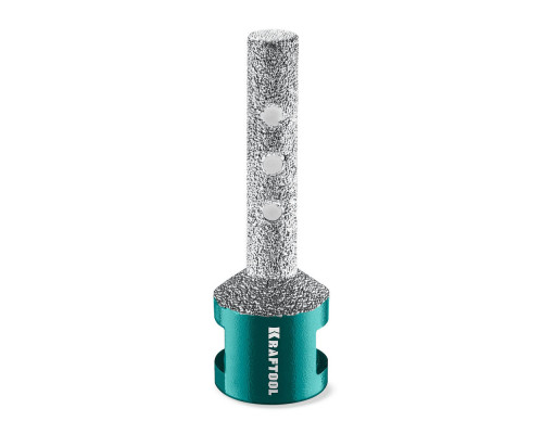 Вакуумная алмазная фреза пальчиковая с конусом VS DIAMOND, d 10 мм (М14, 50 мм) KRAFTOOL 29811-10