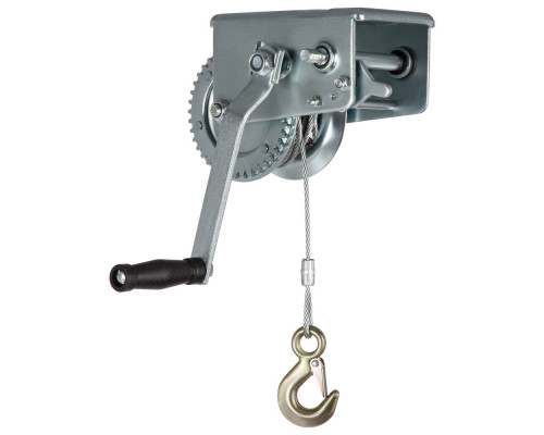 Лебедка шестеренчатая, тяга 0.8 т, тросовая Matrix (522735)