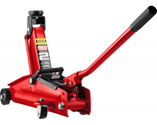 Домкрат подкатной 2 т, 130 - 350 мм для легковых а/м R-28 RED FORCE Professional STAYER 43153-2