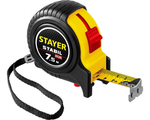 Рулетка 7.5 м х 25 мм Stabil Professional STAYER 34131-075