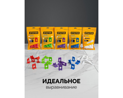 STAYER СВП TileFix, 1,0 мм, 500 шт, система выравнивания плитки ?ворота? (33845-500)