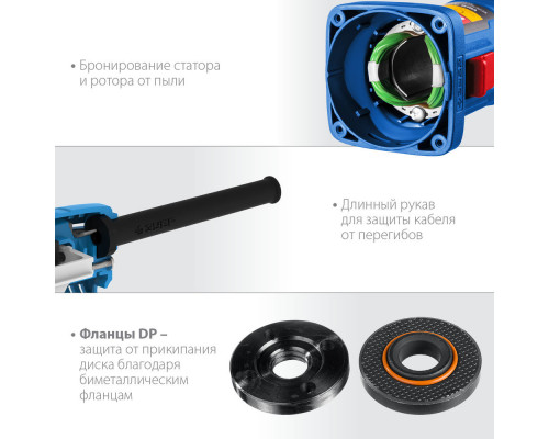 УШМ 900 Вт d125 мм Профессионал ЗУБР УШМ-П125-900