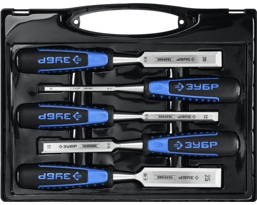 Набор стамесок-долот 5 предм Профессионал ЗУБР Ударник 18097-H5