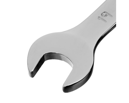 Ключ комбинированный, 19 мм, CrV, матовый хром Matrix