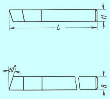 Резец проходной прямой 32х20х160 Т14К8